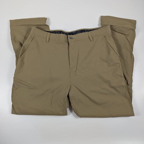 Gerry Fleece Lined Active Outdoor Khaki Pants 38x34 - Picture 1 of 6